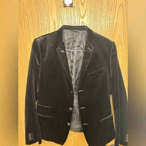 Dolce and Gabbana Black Velvet Blazer